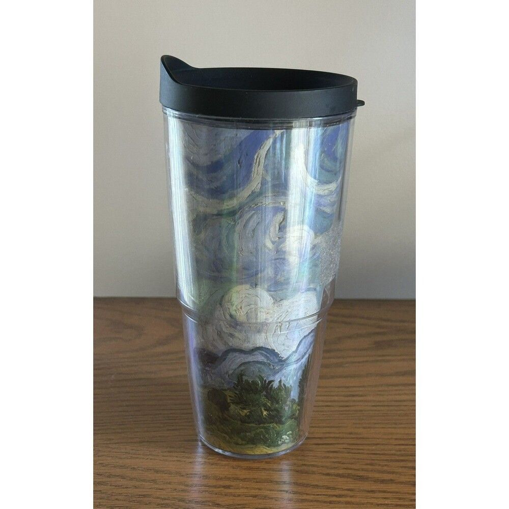 Tervis‎ Tumbler w/Lid 32oz Made In USA Van Gogh Wheat Field w/ Cypresses